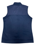 Ladies Ashby Luxury Adventure Vest - Navy - White "Ding" Embroidery