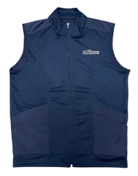 Men's Ashby Luxury Adventure Vest - Navy - White "Ding" Embroidery