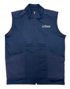 Men's Ashby Luxury Adventure Vest - Navy - White "Ding" Embroidery