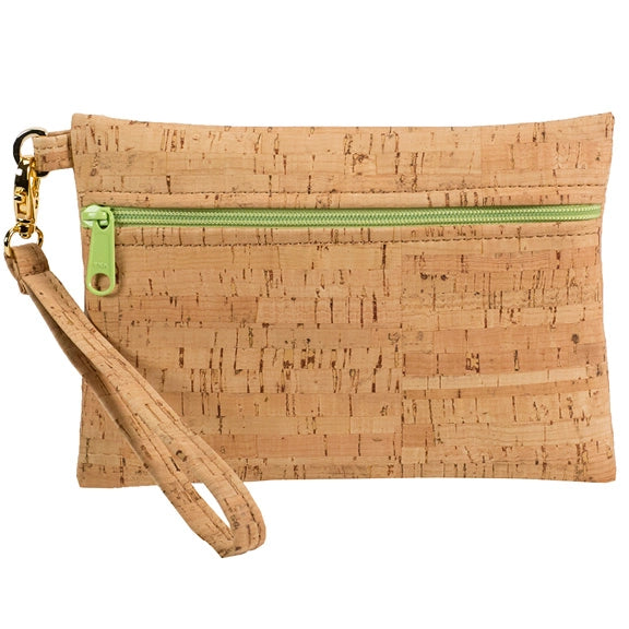 Rustic Cork Small Wristlet - Natalie Therese
