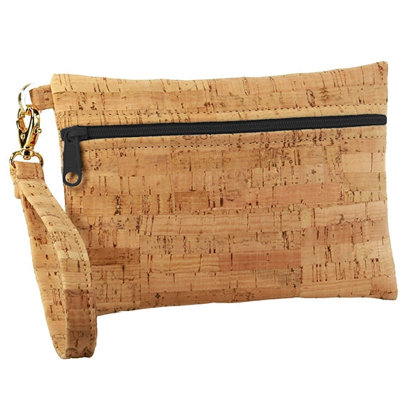 Rustic Cork Small Wristlet - Natalie Therese